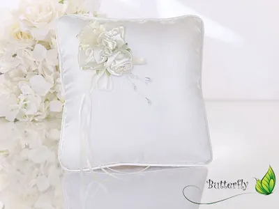Produktbild von Ringkissen (PD), Muster/Farbe:Rosen / ivory Nr079