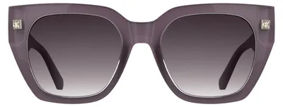 Zdjęcie produktu dla Okulary przeciwsłoneczne damskie Calvin Klein Jeans CKJ25620S - fioletowe z gradientowym, fioletowym szkłem