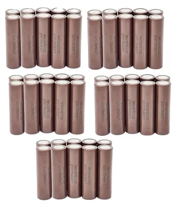 Zdjęcie produktu dla Bateria litowo-jonowa, pojemność 3000 mAh, wielokrotnego użytku, zestaw 50 sztuk