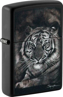 Obrázek produktu pro Zippo benzínový zapalovač Tiger 60006060 – umělecký design od Spazuk, doživotní kvalita