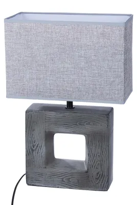 Zdjęcie produktu dla GILDE Tischleuchte, quadratisch, "Carré", Keramik, grau, , L. 14 cm, B. 30 cm, H. 45 cm 34370