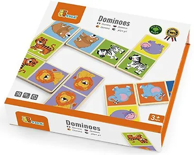 Produktbild von Hölzerne Dominosteine für Kinder Viga Safari