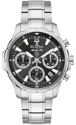 Produktbild von Bulova Herrenuhr 96B467 Chronograph Quarz 46 mm Saphirglas 10 ATM Wasserdicht