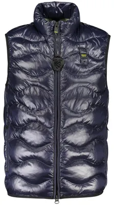 Produktbild von Herren Weste Blau: Ärmelos, Leicht, Praktisch mit 4 Taschen