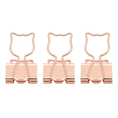 Obrázok produktu pre Binder Clips,Mini klipy na papier,Malé klipy na binder,Kovové klipy na binder,Zábavné klipy na binder,Kancelárske klipy