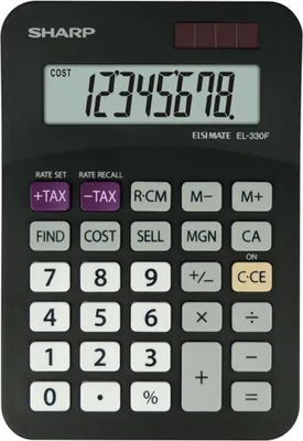 Produktbild von Sharp EL-330 F BK Tischrechner in schwarz