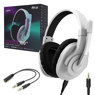 Immagine prodotto di uRage SoundZ 100 V2 Cuffie ad archetto cablate per il gioco bianco