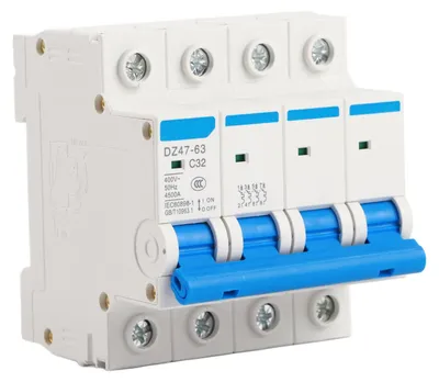 Leitungsschutzschalter DZ47-63 4P 32A 400V FI-Schalter