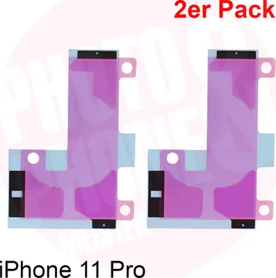 Produktbild von 2x iPhone 11 Pro Ersatz Akku Klebeband Batterie Kleber Klebestreifen Adhesive Sticker Neu