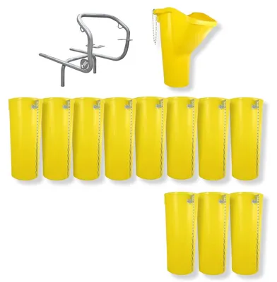 Produktbild von Sirl Profi XXL Bauschuttrutsche Schuttrutschen Schuttrohr SET (13-tlg. 12,68m)