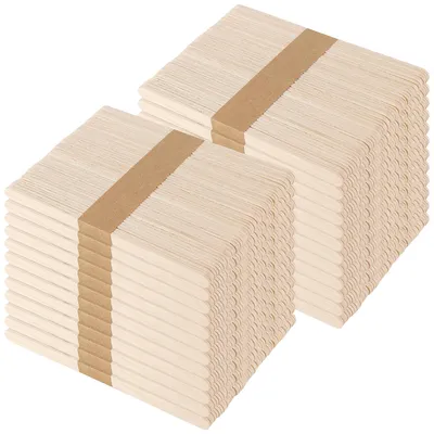 1200 Holz-Lutscherstäbchen 15 cm, Birkenholz, Bastelstäbe