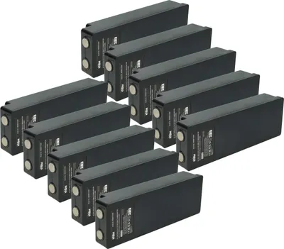 Produktbild von vhbw 10x Akku Ersatz für Palfinger IM6024, RSC7220, 708031757 für Industrie-Funkfernsteuerung Fernbedienung (2000 mAh, 7,2 V, NiMH) - Schwarz