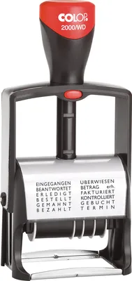 Produktbild von COLOP Stativ-Wortbandstempel 2000/WD D02 K 106975 schwarz