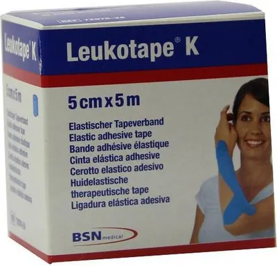 Produktbild von Leukotape K 5 cm hellblau 1 St