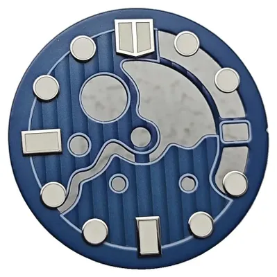 Productafbeelding van Horlogekast, automatisch uurwerk, stijlvol ontwerp, blauw