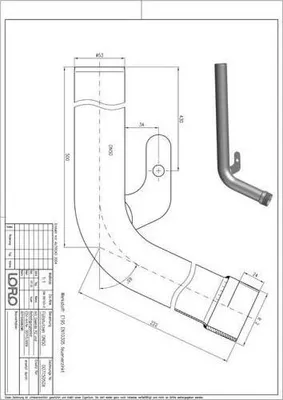 Produktbild von LORO-X Füllstutzen m AG u. Befestigungsanker DN 50x2 450mm