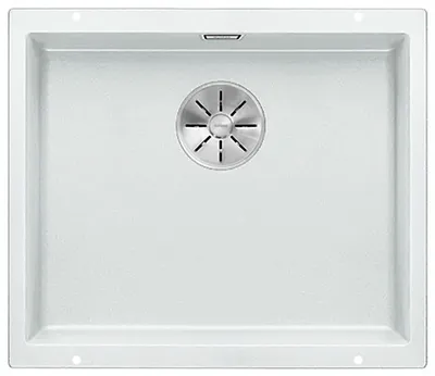 Produktbild von BLANCO SUBLINE 500-U Unterbauspüle / SILGRANIT / Weiß / Stopfen