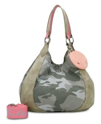 Image de Fritzi aus Preußen sac shopper Izzy Woo Canvas Shoulder Bag Camo Jungle multicolore