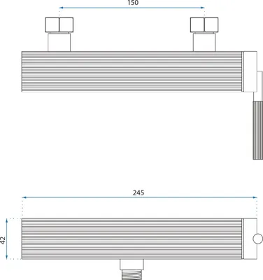 Zdjęcie produktu dla Bateria prysznicowa REA Argon MIEDŹ SZCZOTKOWANA