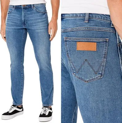 Produktbild von Wrangler LARSTON SLIM TAPERED Neue Lieblings-TAPERED-BLAUE JEANS W36 L32