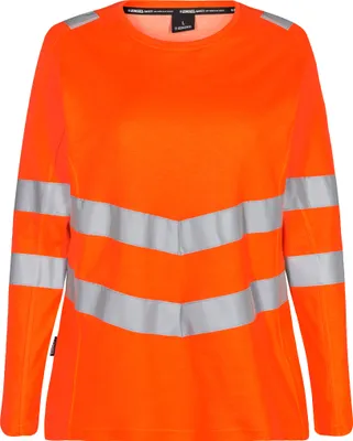 Produktbild von F. Engel Safety Damen langarm-Shirt, Orange, Gr. 2XL