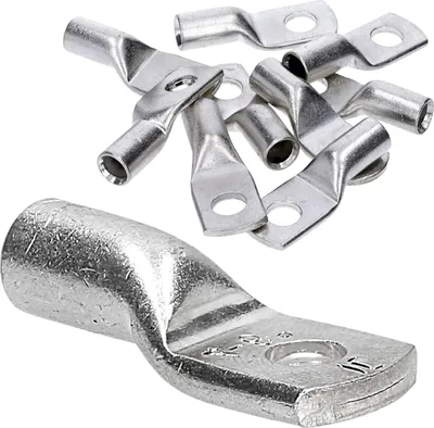 Produktbild von 10 Stück Kalitec HR6-4 Handelsübliche Rohrkabelschuhe 6mm² M4 I ohne Sichtloch I Germany