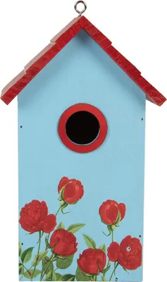 Produktbild von Clayre & Eef Vogelhaus 15x10x22 cm Blau Holz