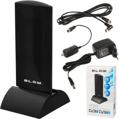 Produktbild von BLOW DVB-T2 Innenantenne 4K MUX-8 LTE Schwarz, Modell ATD15, Neu