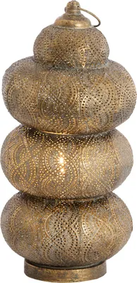 Image de Light & Living - lampe de table - Kaito - marron - métal - Ø 20cm - E27 - 1897785