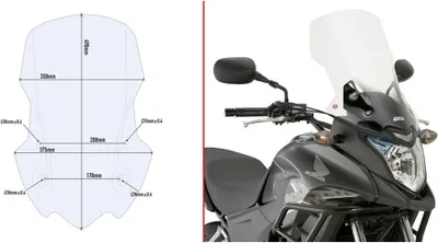Produktbild von Givi D1121st Honda Cb 500 X Windschutzscheibe    One Size