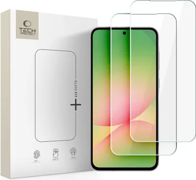 Image de Verre trempé Tech-Protect Glass Fit+ - Lot de 2 pour Galaxy A37 / A57 5G - Transparent