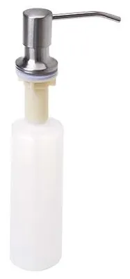 Immagine prodotto di Aqbau®: Dispenser integrati per sapone, lozioni e detersivo per piatti, realizzati in acciaio inossidabile, da installare sul lavabo
