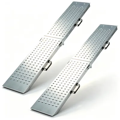 Produktbild von KOMFOTTEU Auffahrrampe 2er Set, 180 cm klappbare Laderampe bis 400 kg