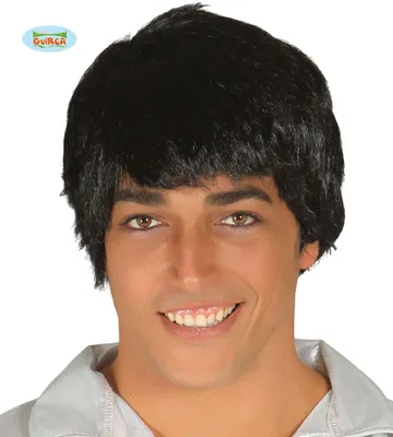 Produktbild von schwarze Kurzhaar Perücke Herren