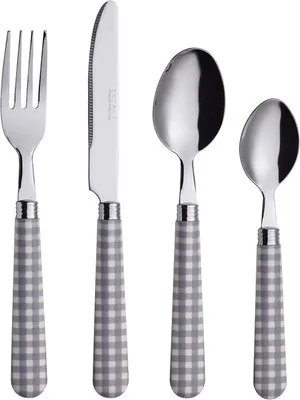 Produktbild von Famanu Besteckset 24-teilig mit farbigen Griffen - für 6 Personen