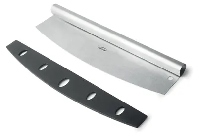 Pizzaschneider aus Edelstahl, 35 cm, extrem scharf, multifunktional