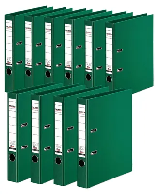 Produktbild von FALKEN 10x Chromocolor Premium-Ordner 5cm schmal DIN A4 grün