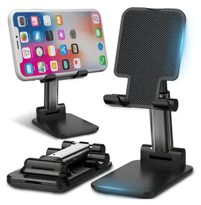 Produktbild von Handyhalterung Tisch Handy Ständer Halterung Einstellbar Verstellbare Faltbar Smartphone Multi-Winkel Foldable Tablet Halter iPhone Android