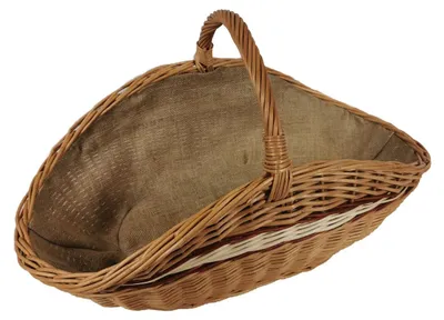 Produktbild von Kaminholzkorb aus Weide mit Jute 65x40x35 cm