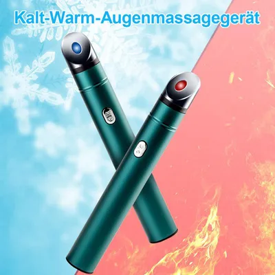 Produktbild von Elektrisches Augenmassagegerät 2-in-1 mit Kalt- und Heißtherapie – Vibration und Ionen-Beautyfunktion – reduziert Augenringe und Falten