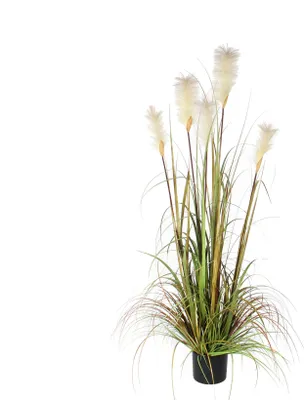 Produktbild von Mica Decorations Federgras Foxtail Kunstpflanze - H150 x Ø70 cm - Grün