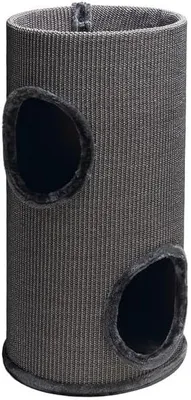Imagen del producto de Silecomplaza: Torre para gatos "Stina", color gris, con cueva y superficie para descansar, 70 cm