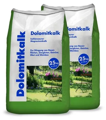 Produktbild von Rasenkalk Dolomitkalk 50 kg mit Calcium & Magnesium für pH-Wert-Regulierung & Bodenverbesserung