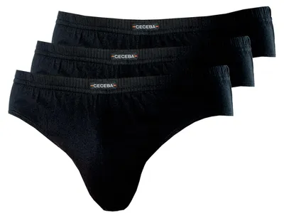 3er Pack Ceceba Slip in den Größen M bis 8XL in schwarz