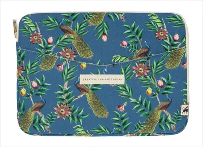 Produktbild von Creative Lab Amsterdam Laptop Tasche Passion Peacock Design für 13 Zoll