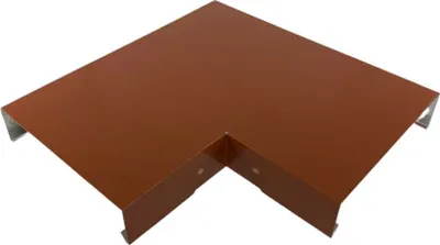 Produktbild von 90° Ecke für Mauerabdeckung Alu Rot Zuschnitt 40 cm - Siehe Skizze