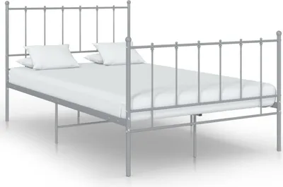 Produktbild von Bettgestell Metall 120x200 cm Grau
