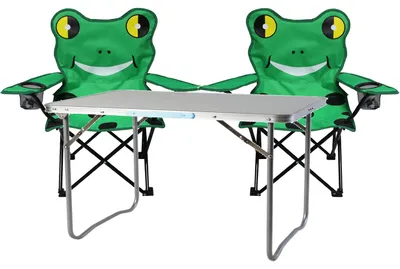 3-teiliges Campingmöbel Set Frosch