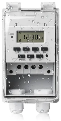 Immagine prodotto di Interruttore relè programmabile: Timer digitale LCD, da montaggio a parete, 220 V, 10 A