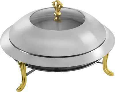 Image de Chafing Dish, acier inoxydable, capacité 3L, or
